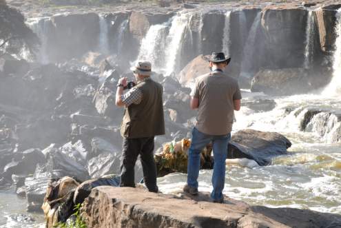 These society members visit Fourteen Falls, the famous set of waterfalls situated some 14 miles outside the industrial town of Thika in the Kenyan Highlands.