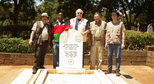 Our members paid a visit to the Kenyan tomb of Robert Baden-Powell, founder of the worldwide Boy Scout movement.