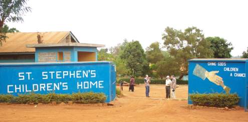 Entrance to St. Stephen's Children's Home, Embu (visit to the street children project).