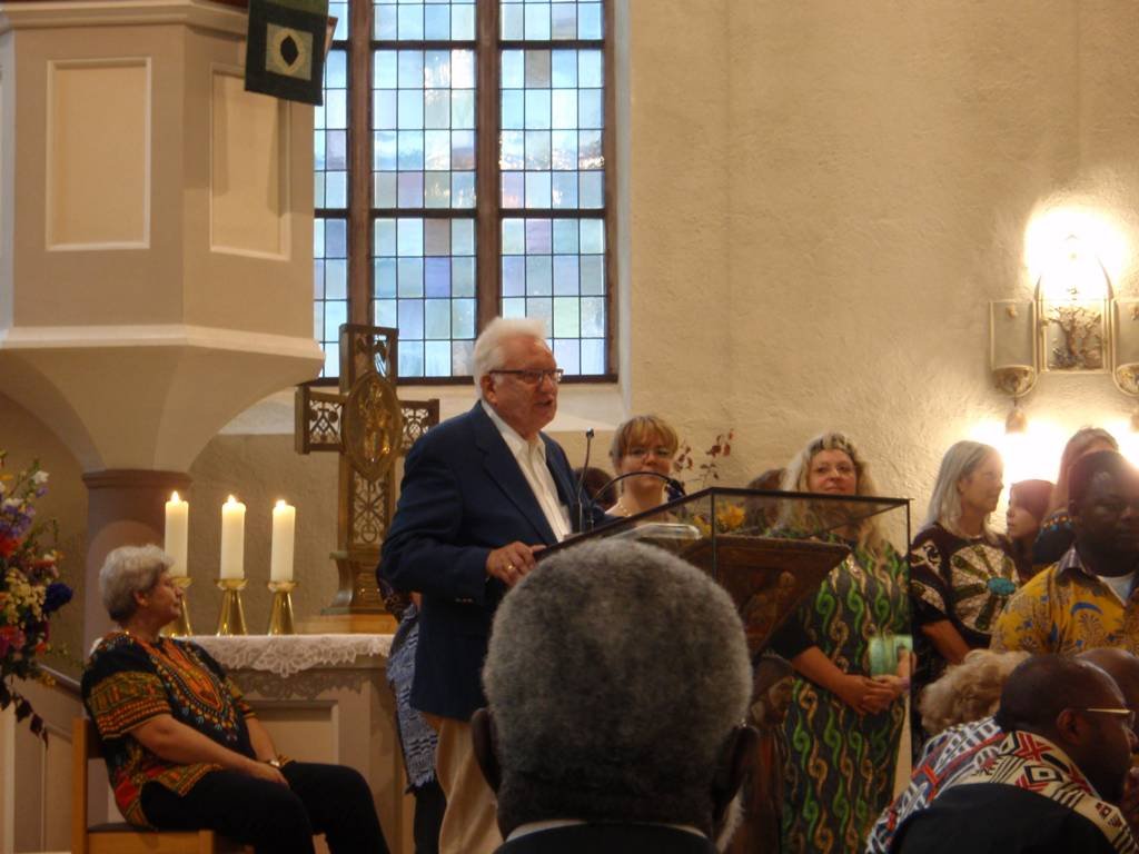 Rede des Ehrenvorsitzenden des Vereins, Herrn Schuldekan i.R. Dietrich Elsner, anläßlich des Gospelkonzerts.