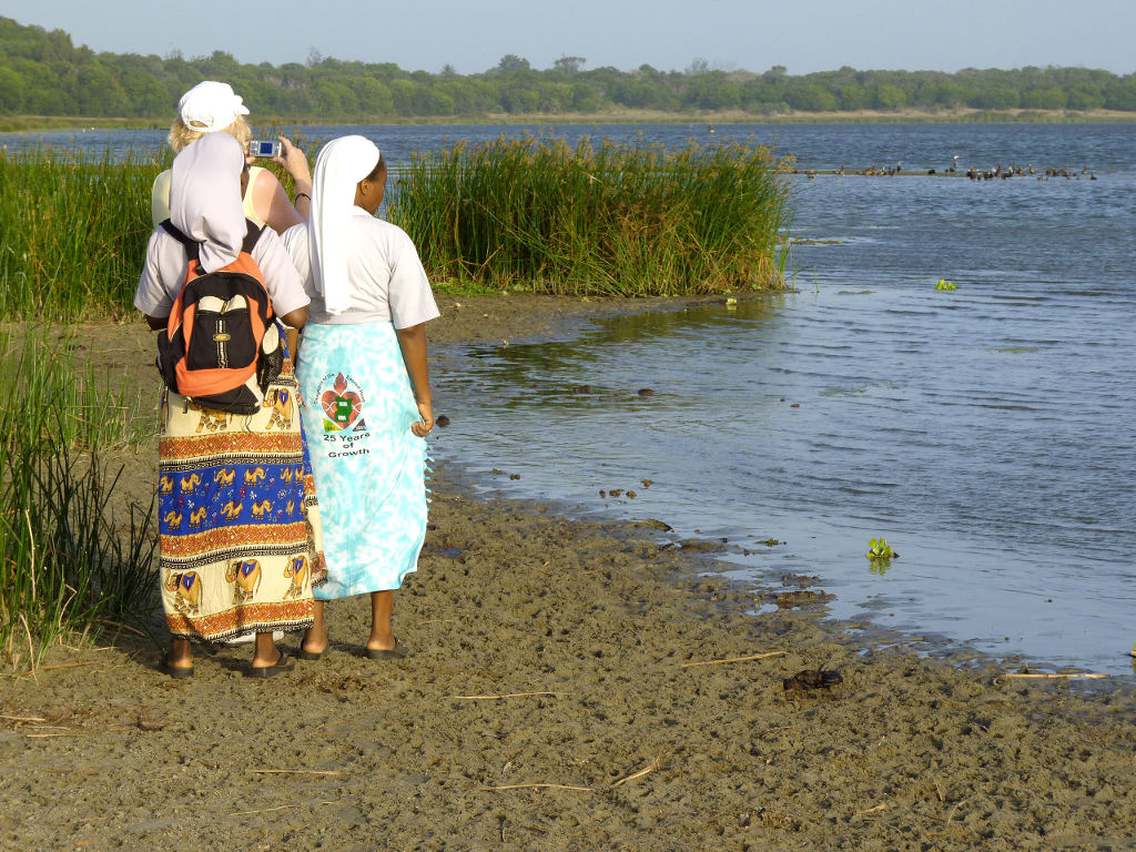 Excursion to Lake Kenyatta with the catholic sisters.