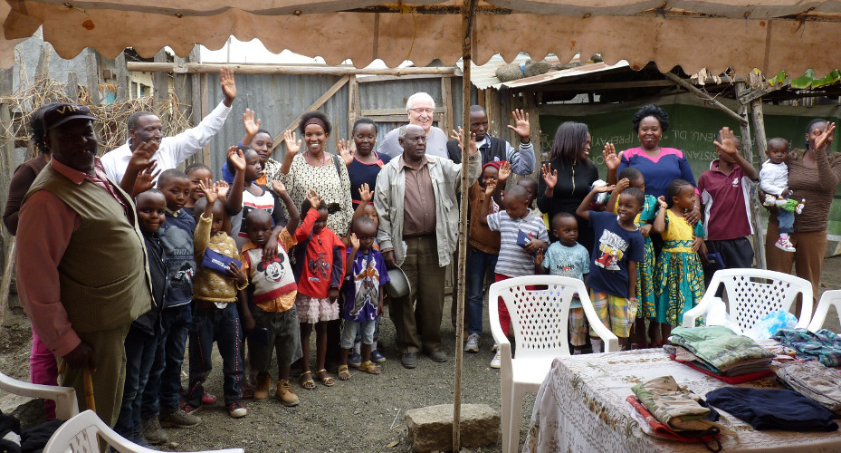 Besuch bei unterstützter Familie in Nakuru.