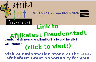 Link to the external site of Afrikafest 2026, where Foerderkreis Kenia Freudenstadt e.V. is planning, to present its projects at the society's information stand.